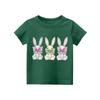 Children's Tops Boys Girls Easter Print Short-sleeved T-shirt Tops Bottoming Shirt