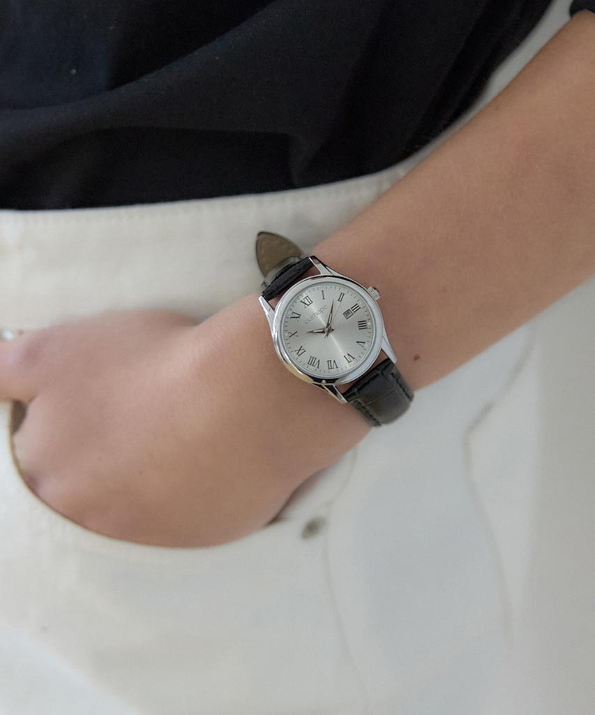 OURHOPE Of Classic Leather Watch - Black