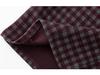 Plus Size Women's High-Waisted Retro Plaid Wide-Leg Cropped Pants NK1287