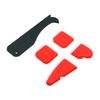 5pcs/set Red Silicone Sealant Scraper Sealing Hand-Operated Tool for Industrial Hardware Accessories