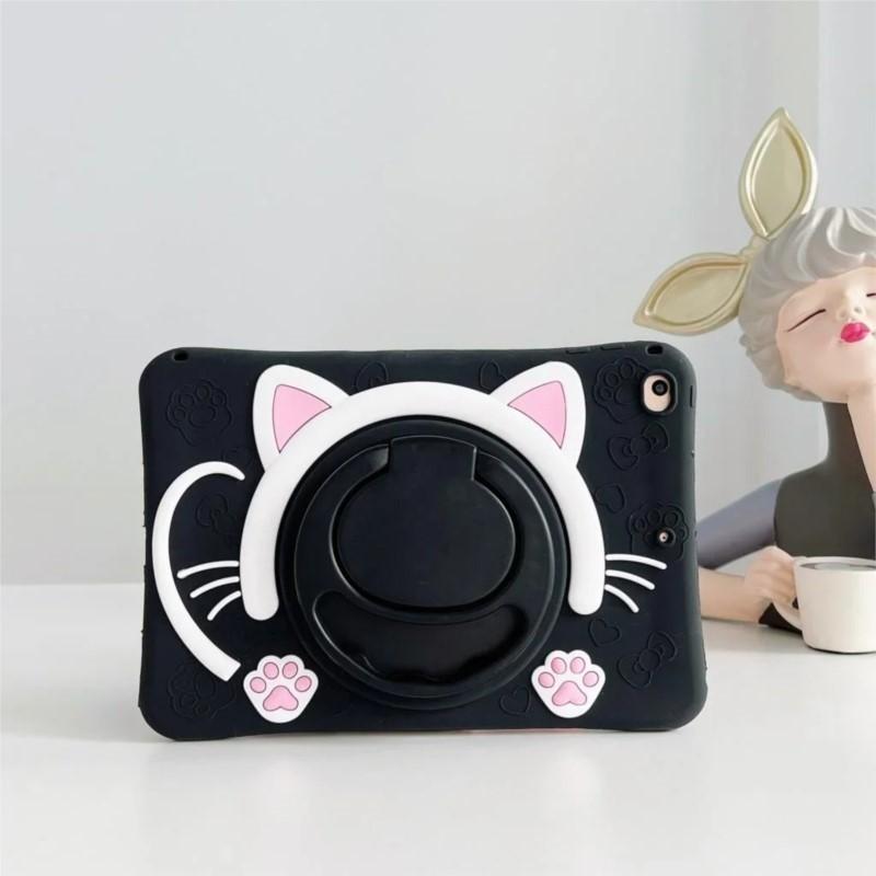 Case for ipad pro mini air and Samsung tablet Tab Kids Case For Xiaomi Mipad 5/6 pro RedMi Pad SE 11" pulgadas silicona cute cat case carrying stand