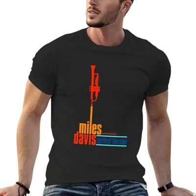 Nueva Música de Miles Davis Arte Regalo para Fans Camiseta Personalizada Vintage Camiseta para Hombre Camisetas Casuales Elegantes Manga Corta Streetwear