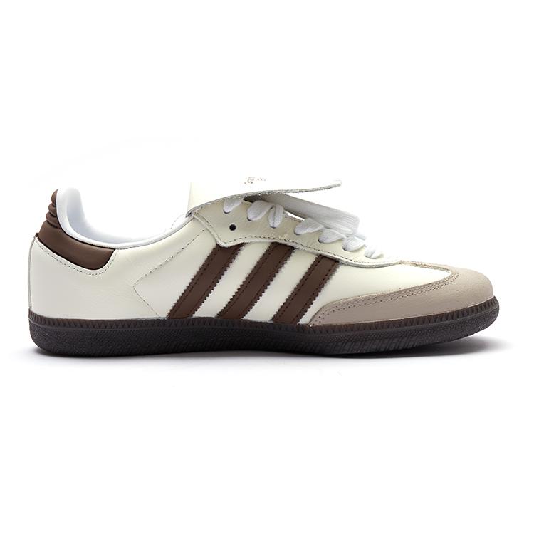 Adidas Originals Samba Slip Resistant Abrasion Resistant Low top Skateboard Shoes Unisex Beige Brown IG1024(Team15-)