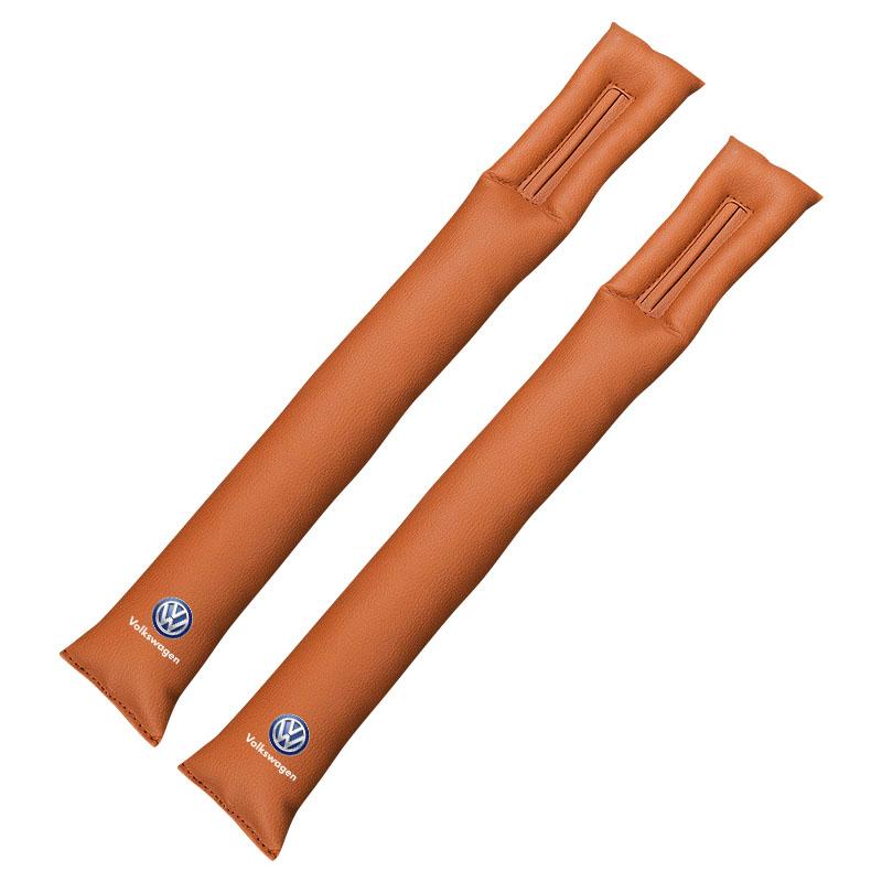2Pcs Car Seat Gap Filler Side Seam Plug Strip Car Accessories For Volkswagen Golf-5 6 7 MK6 Jetta Lavida Polo Tiguan Passat B5 B6 B7