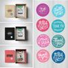 100-500pcs Color Thank You Sticker 1 Inch Christmas Sticker Red And Blue Scrapbook Packaging Sealed Stationery Label Stickers