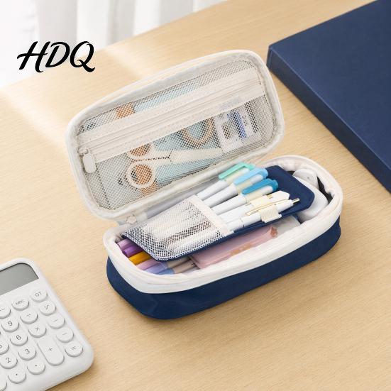 Multifunctional Pencil Case Case Large Capacity Adjustable Bag Retractable Stationery Storage Scratch