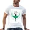 Ballerina In Tutu Tshirt Plus Size Workout Short Sleeve Top