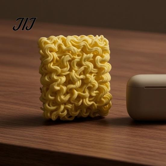 Decorative PLA Plastic Crafts 3D Printed Instant Noodle Figurine, Realistic Ramen Snack Desk Ornament, Novelty Gag Gifts for Coworkers Creative