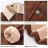 Baleno Men's Corduroy Fleece-Lined Winter Jacket