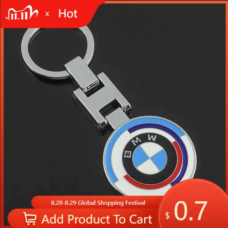 Car Sticker 2024 50th Anniversary New Logo BMW Emblem Luxury Car Keychain For BMW X1 X2 X3 X4 X5 X6 3 5 Series M2 M3 M4 M5 M6 M7