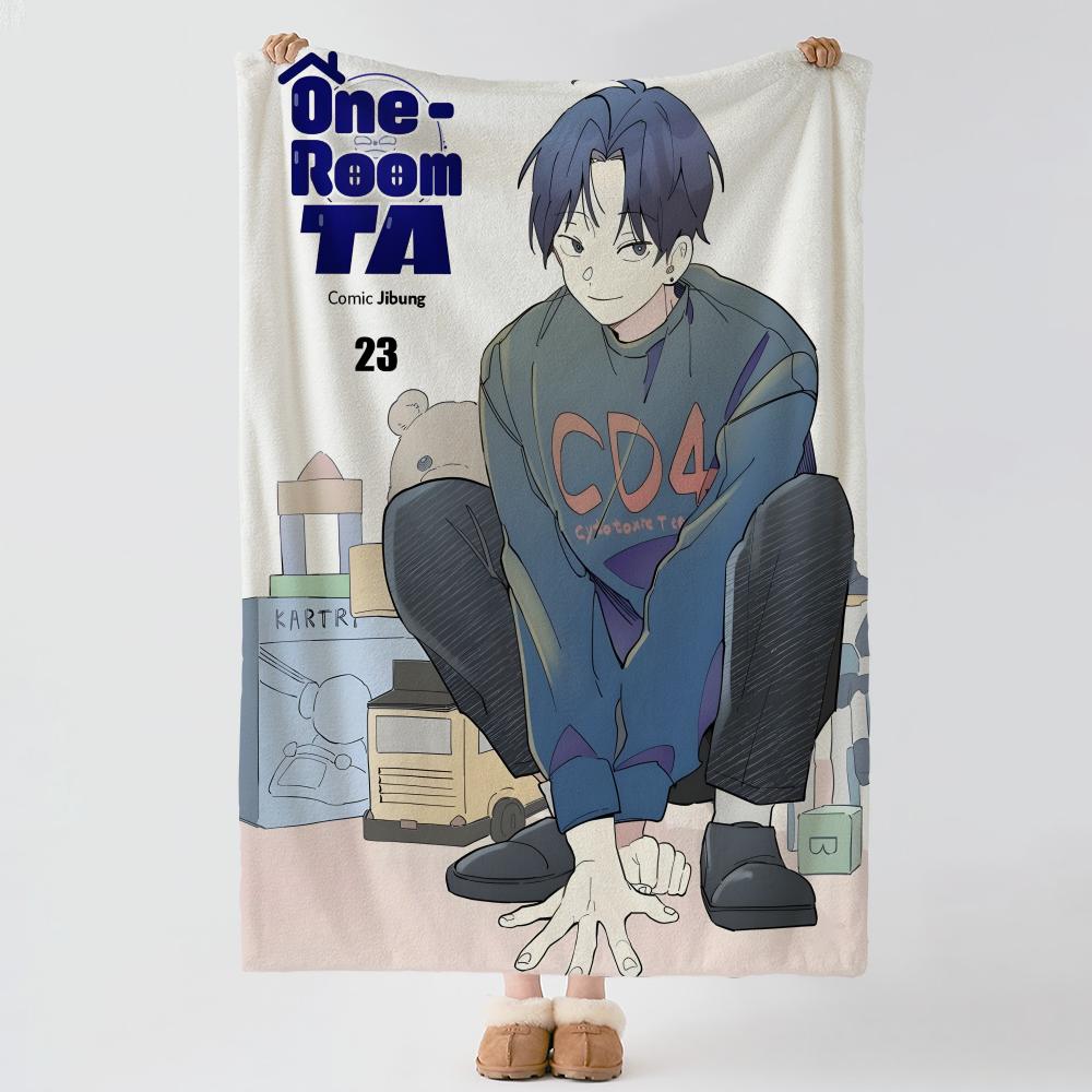 anime O-One Room TA-A Throw Thick Comfort Flannel Quilt, Multi-scene Use Indoor Outdoor Daily Nap