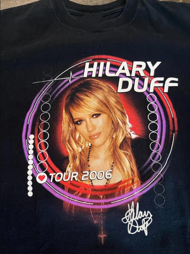 Vtg Hilary Duff Tour 2006 Unisex Short Sleeve T-shirt S-5XL XXXL