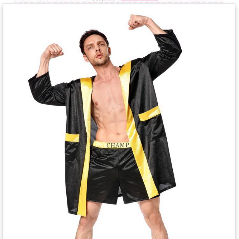 Unisex Boxing Hooded Cape Costume Stage Walk Martial Arts Performance MMA Entrance Outfit