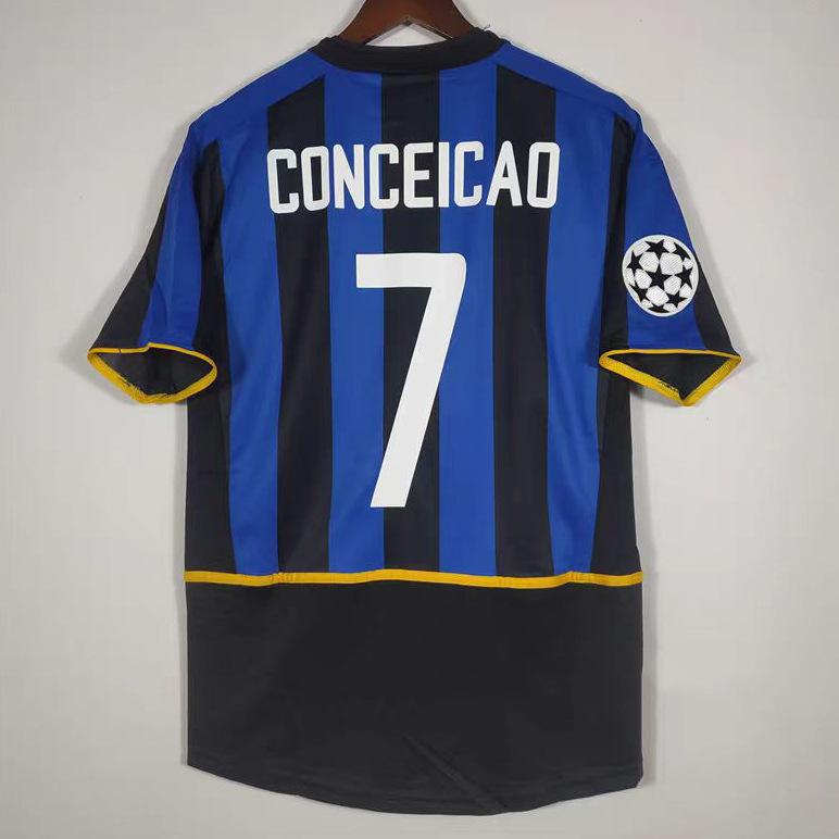 Replica vintage maglia classica Kaka c Ronaldinho capelli a pezzo unico