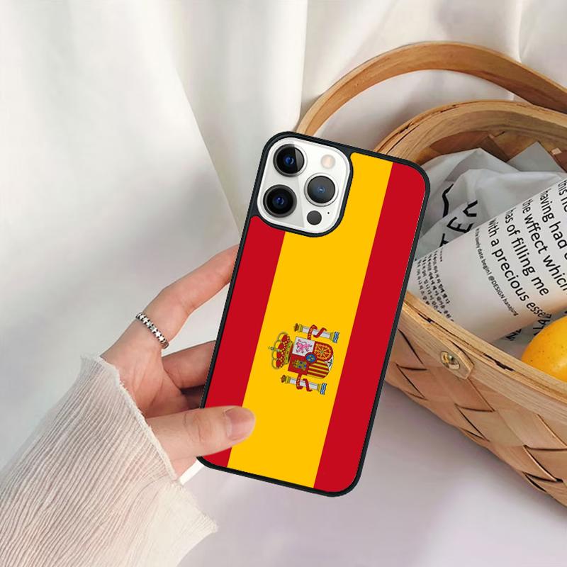 Spain Flag Phone Case For iPhone 17 Air 16 15 14 11 12 13 Pro  MAX Plus coque Cover Shell