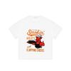 Crewneck T Shirt Black Smokin Meats and Clapping Cheeks Pig Chef Graphic Print Casual Wear for Men and Women