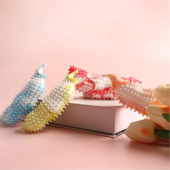 Dog Teeth Cleaning Toy Bean Pods Shape Dog Chew Toy Interactive Training Toy for Aggressive Chewers Puppy Teething