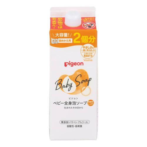 

Pigeon Baby Full Body Foaming Soap, Moist, Refill, 2 times, 800ml