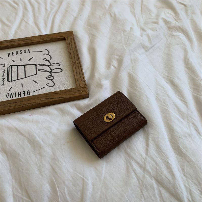 

Korean Women s Multi-Compartment Card Holder & Coin Purse кофейный