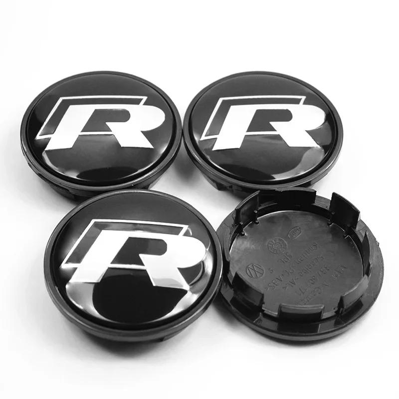 4pcs 55mm 65mm car styling wheel center wheel hub cap modification accessories suitable for VW Volkswagen Jetta MK5 Golf Passat