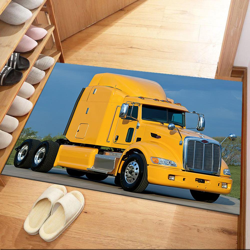 Kw Schwertransporter Fußmatte Büro Teppich Design Für Spielzimmer Schlafzimmer Balkon Esszimmer Rutschfester Teppich Büro Heimdeko Perfektes Geschenk Für FrauenMänner