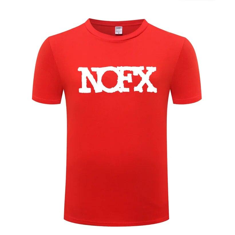 Hudba Punk Rock Trička NOFX Unisex Hip Hop Krátký rukáv O Výstřih Bavlněné Unisex tričko Cool Funny Streetwear Top Tričko Velká velikost Léto