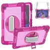 11 Inch Rotating Stand Tablet Case A9 Plus Kids Shockproof Full Cover Protective Shell With Dual-Tone Design