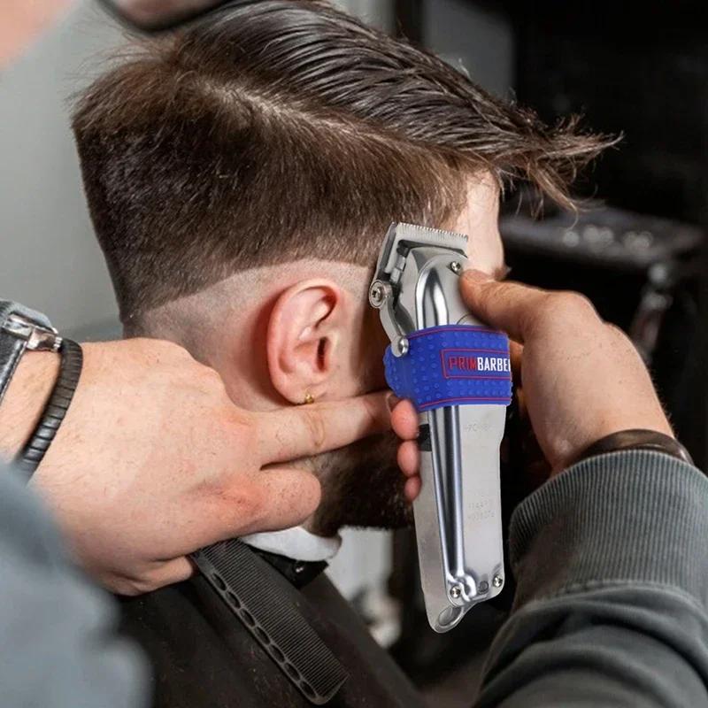5Pcs/Set Professional Trimmer Grip Barber Hair Clipper Rubber Anti Slide Heat Resistance Sleeve Barber Hair Clipper Holder Tool