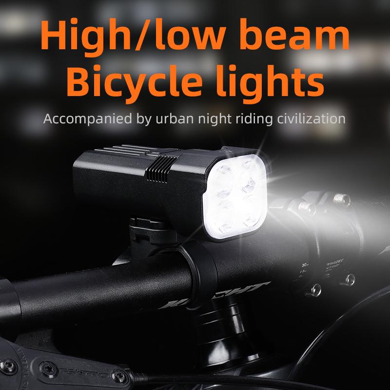 ESLNF Outdoor 800 Lumen Aluminum Alloy Bicycle Light Waterproof Mountain Road Type C Charging Bike Headlight