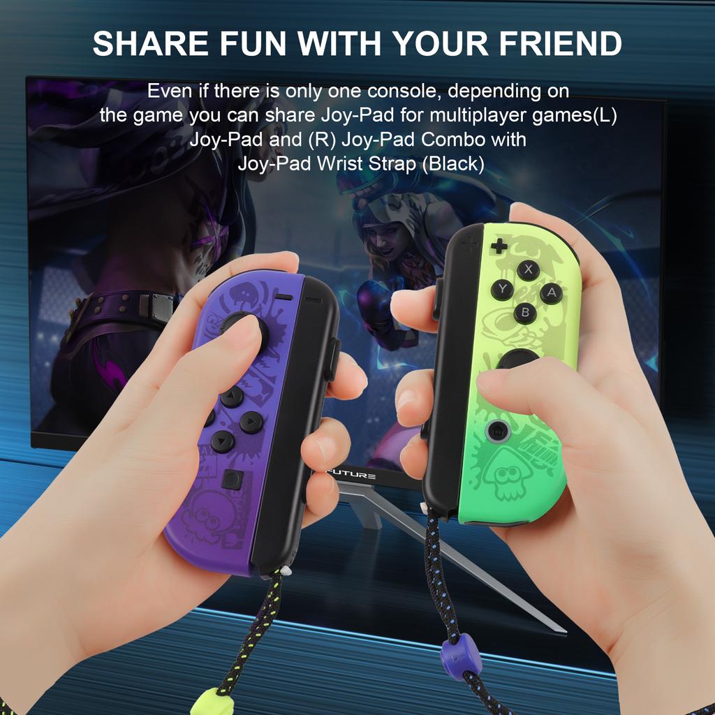 Wireless Left Right Controller Dual Vibration Bluetooth Joypad With 6 Axis Gyro Switch Game Console L/R Handle Grip