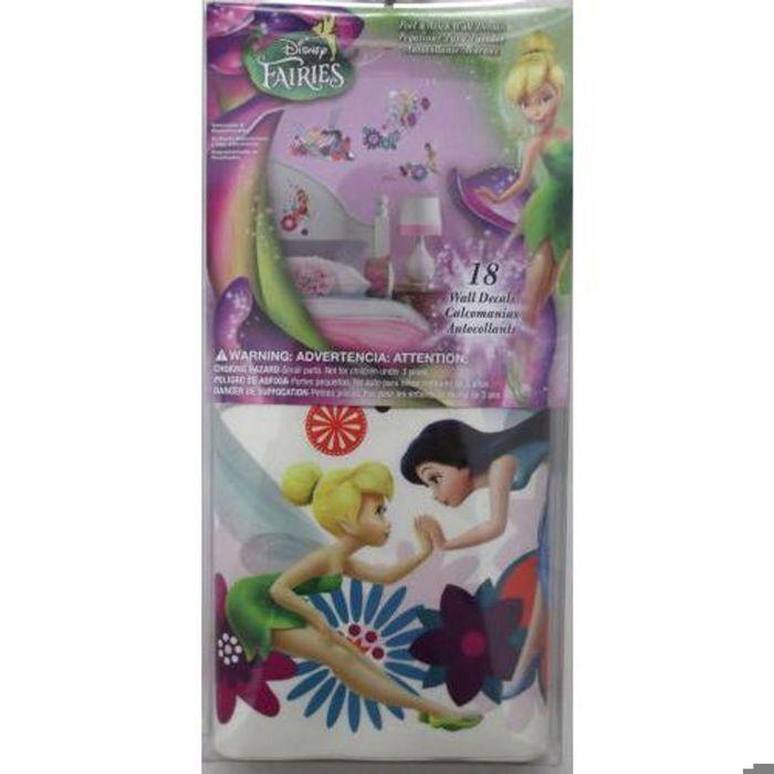 Stickers repositionnables la Fée Clochette et ses amies, personnages de Disney