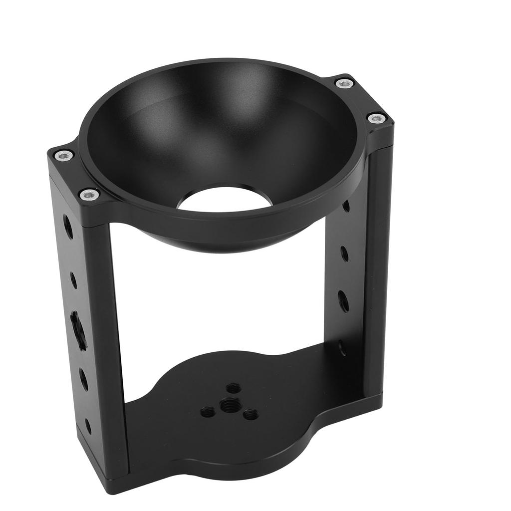 100mm Tripod Head Bowl Riser with 1 4in 3 8in Threaded Holes Aluminum Alloy Half Ball Flat to Bowl Adapter for Tripod