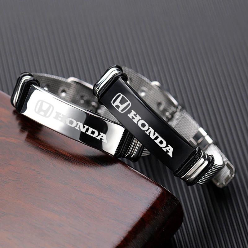COC1 For Honda Civic Odyssey HR-V City Accord Jazz Fashion New Motorcycle Logo Stainless Steel For Men Boy Accessories Gift