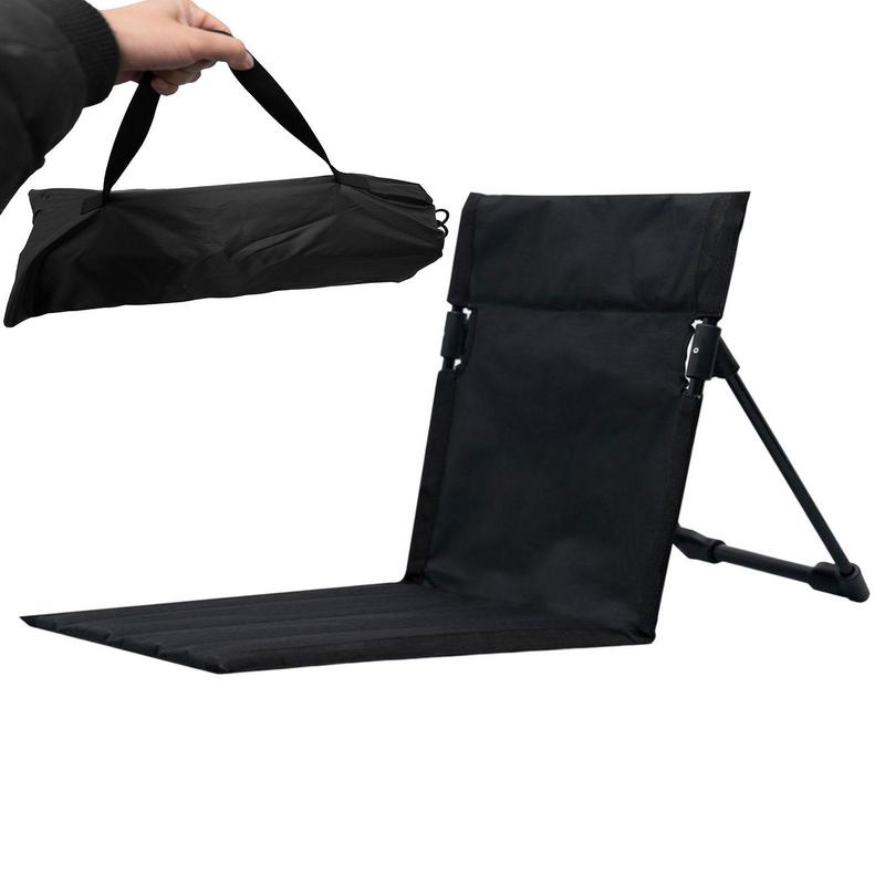 Portable Folding Camping Chair Stadium Seats Comfortable Backrest Cushion Outdoor Moon Chair For Hiking Picnic Fishing Chairs