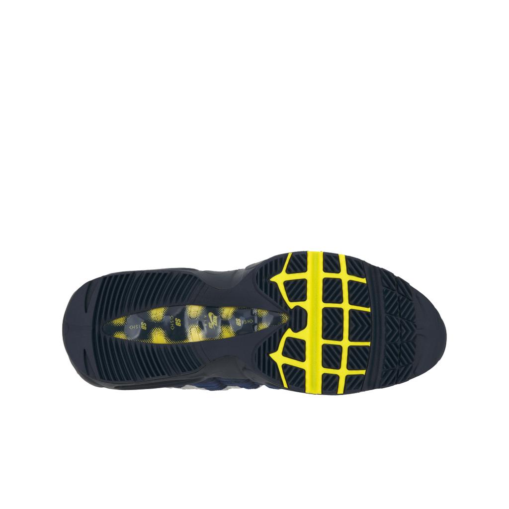 Eric Koston x Nike SB x Air Max 95 Ossidiana Giallo Velocità Sneakers Unisex Blu Blu Notte-Navy Blu Navy HQ8492-400