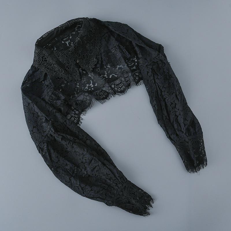 Womens Fake Collar Long Sleeve Shirt Layering Cover Up Anti Exposure Sun Protection Top for Dresses