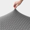 2Pcs/Set Jacquard Folding Dining Chair Cover Elastic Chairs Backrest Seat Covers Office Chair Slipcover For Banquet Wedding Home