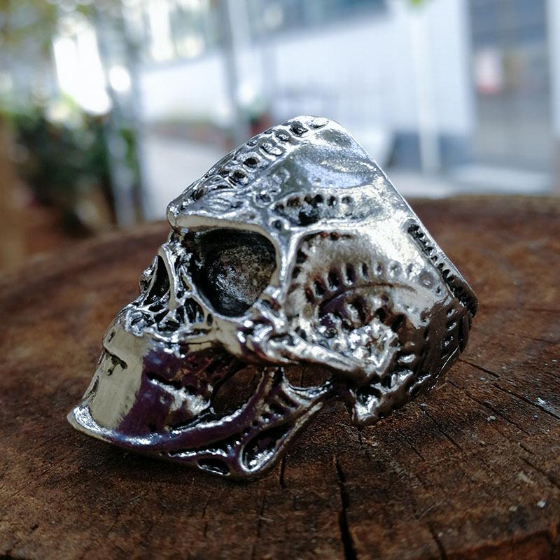 European and American Hip-hop Alien Skull Ring for Men Domineering Ghost Head Ring