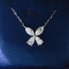 4 Carat D Color Moissanite Four-Leaf Clover Pendant Necklace for Women - Versatile Jewelry for Evening Gown or Wedding Dress