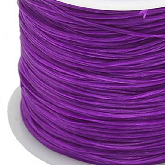 1 Roll 0.8MM Elastic Thread Strong Stretchy Flat Design Elastic Line Beaded Rope Jewelry Accessories for Adults