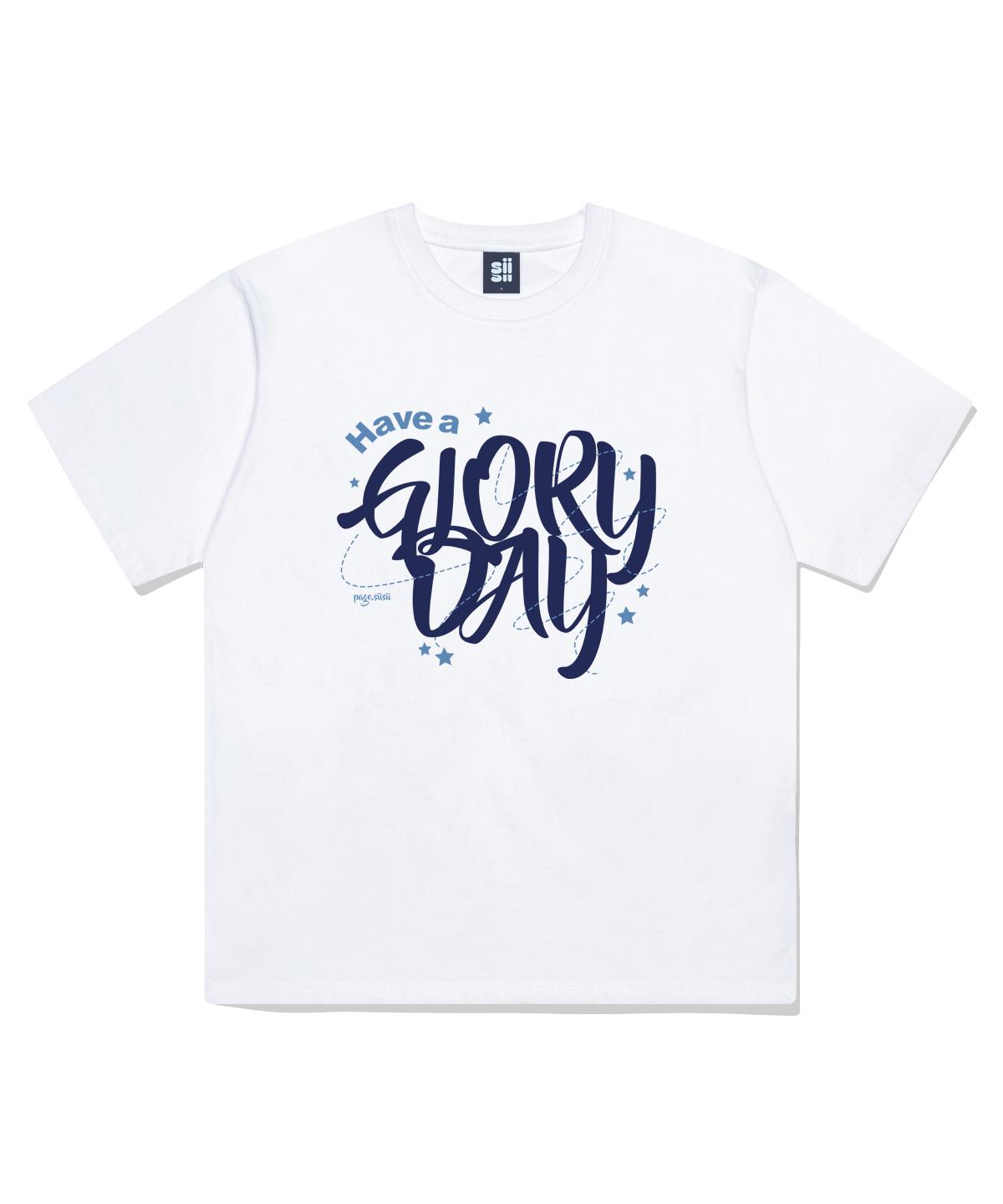 Page Cc Star Glory Day Printed Short Sleeve T-Shirt White L