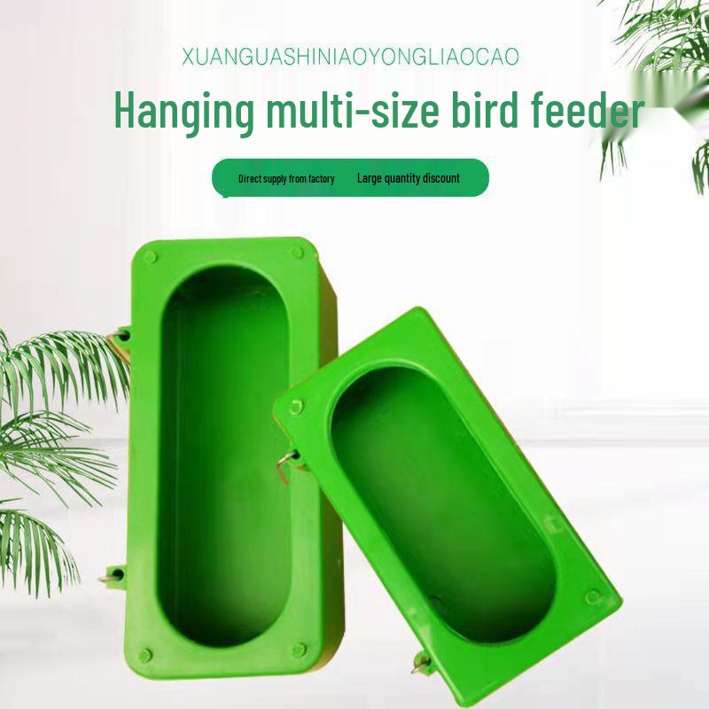 Pigeon Anti-Spill & Splash Hanging Feeder: Internal & External Quantitative Trough for Racing & Breeding Birds