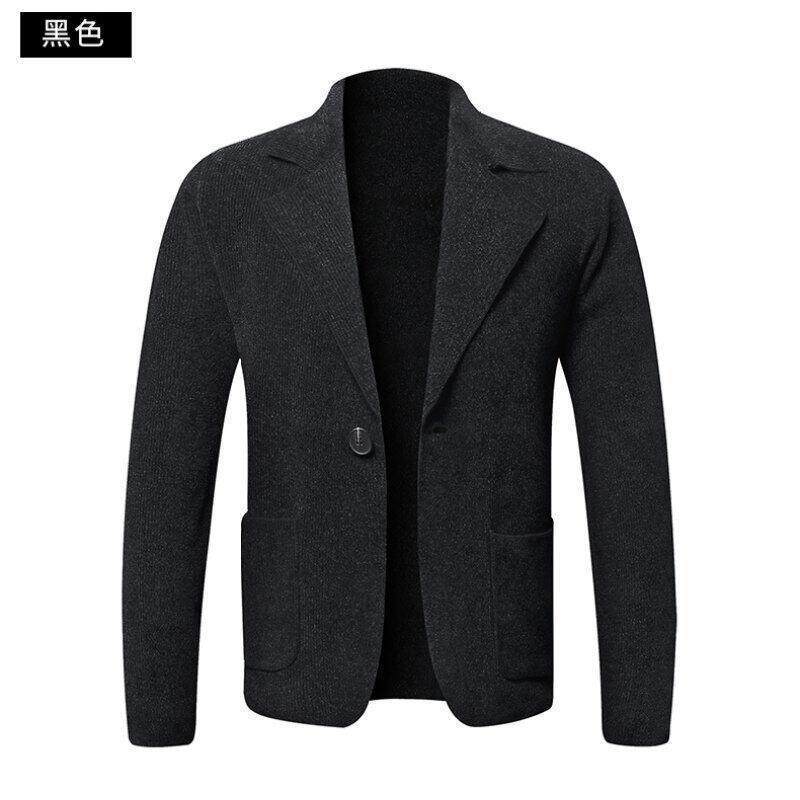 

Горячая Распродажа, Кардиган Мужской Вязаный Маленький Костюм Универсальный Удобный Модный Дизайн Куртка Топ Тренд 170 чёрный