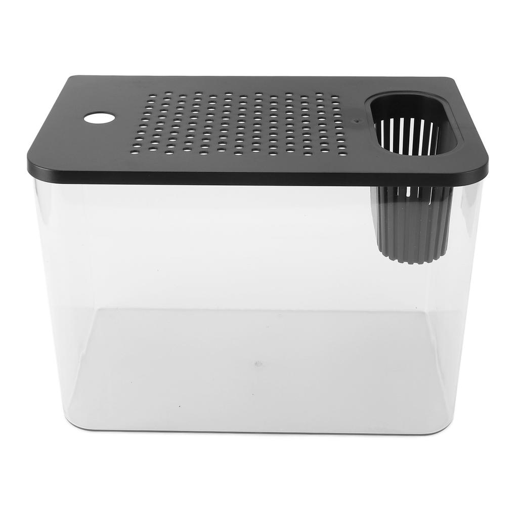 Small Fish Tank Plastic Clear Micro Landscape Desktop Aquarium for Goldfish Shrimp Betta Fish