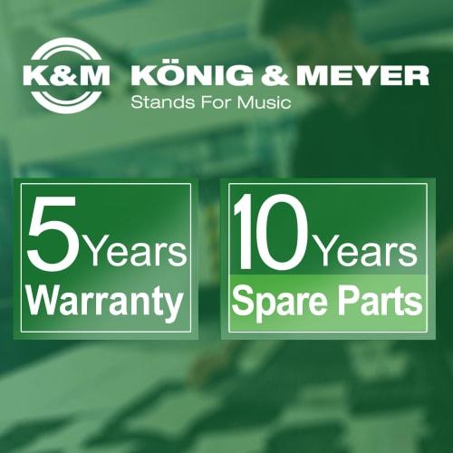 K&M Flugelhorn Stand 15240, 5 Legs, Black