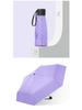 Compact Five-Fold Sunshade: Ultra-Light Mini Parasol with Black Glue Sun Protection