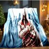 Assassin Game Flannel Blanket, Use for Birthday/Holiday Gift, Soft Blanket for Sofa/Bed/Camping/Office/Tourism Use,All Seasons
