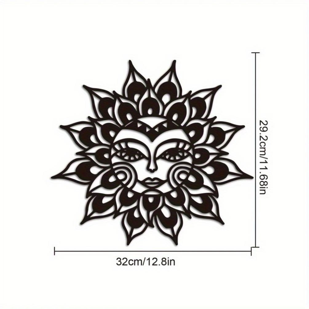 Металлическая настенная art-композиция Sunburst Декоративная ковка Скульптура TY3151-01 чёрный
