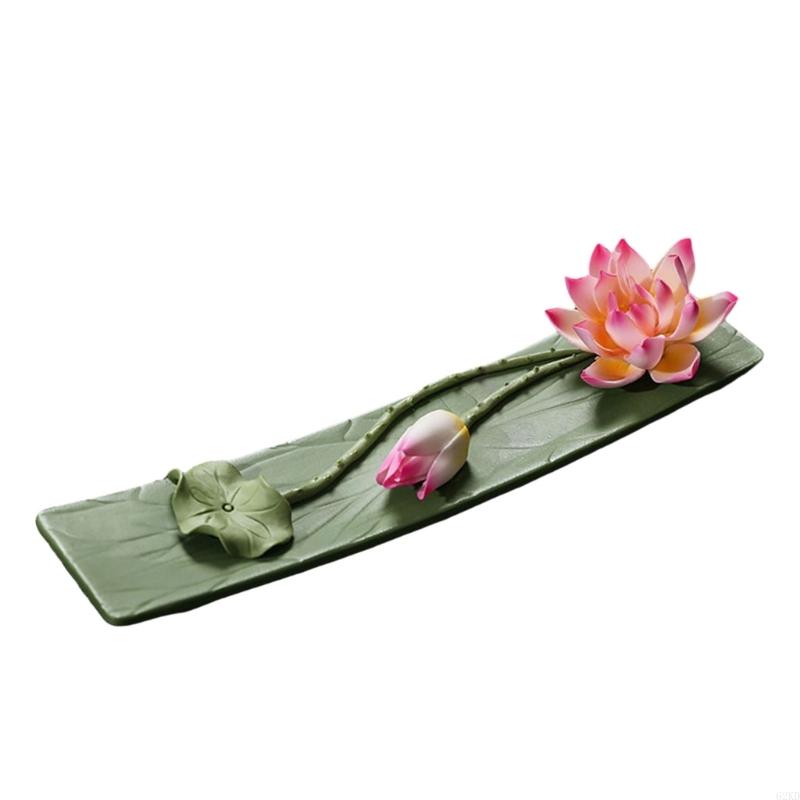 62KD Ceramic Flower Censer Holder Flower Censer for Yoga Decoration