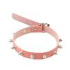 Collana Girocollo in Ecopelle per Donne Uomini Cool Punk Gotico Biker Collare Borchiato Collana Rock Gioielli Rave